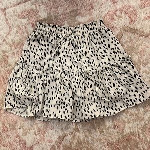 preppy princess polly leopard print mini skirt